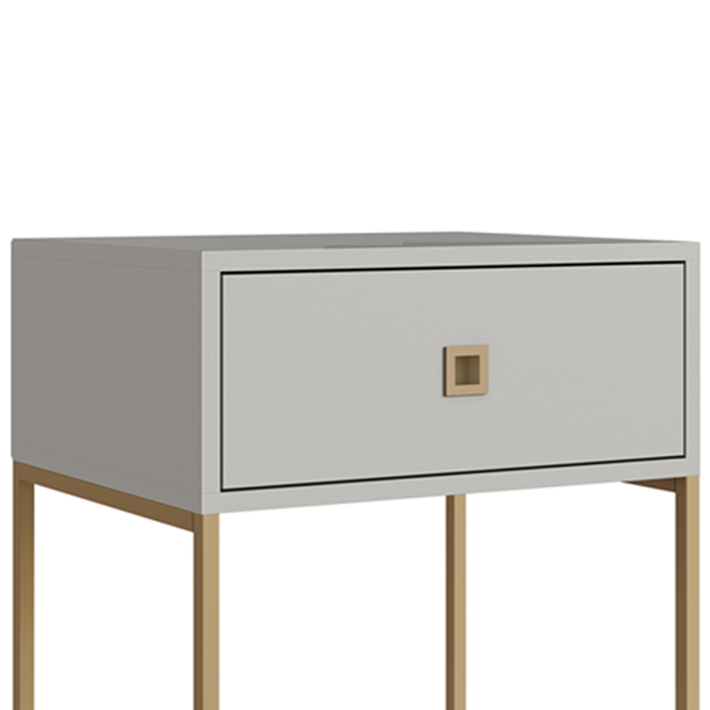 Mesa De Cabeceira Estilo Industrial 01 Gvt P1026 Arenas Dourado PP