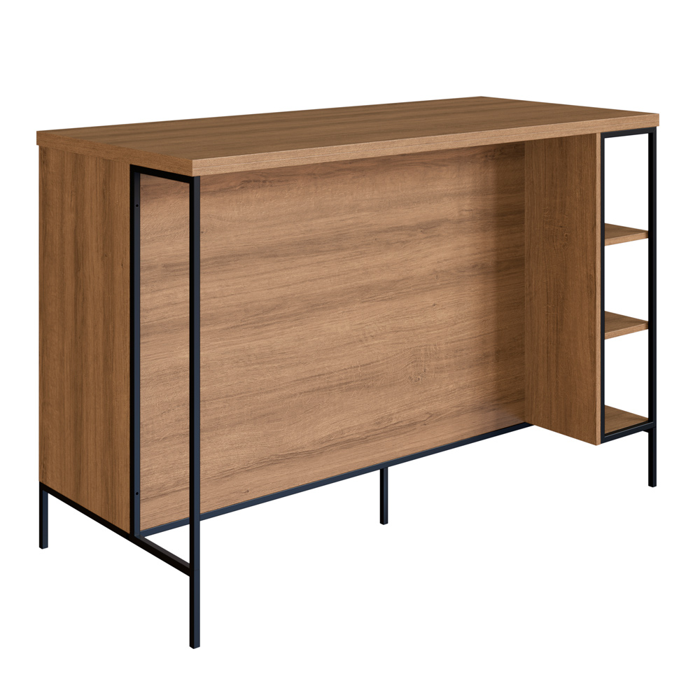 Mesa Ilha Gourmet 131 cm 2 Portas P1035 Arenas Mell PP Milani Store