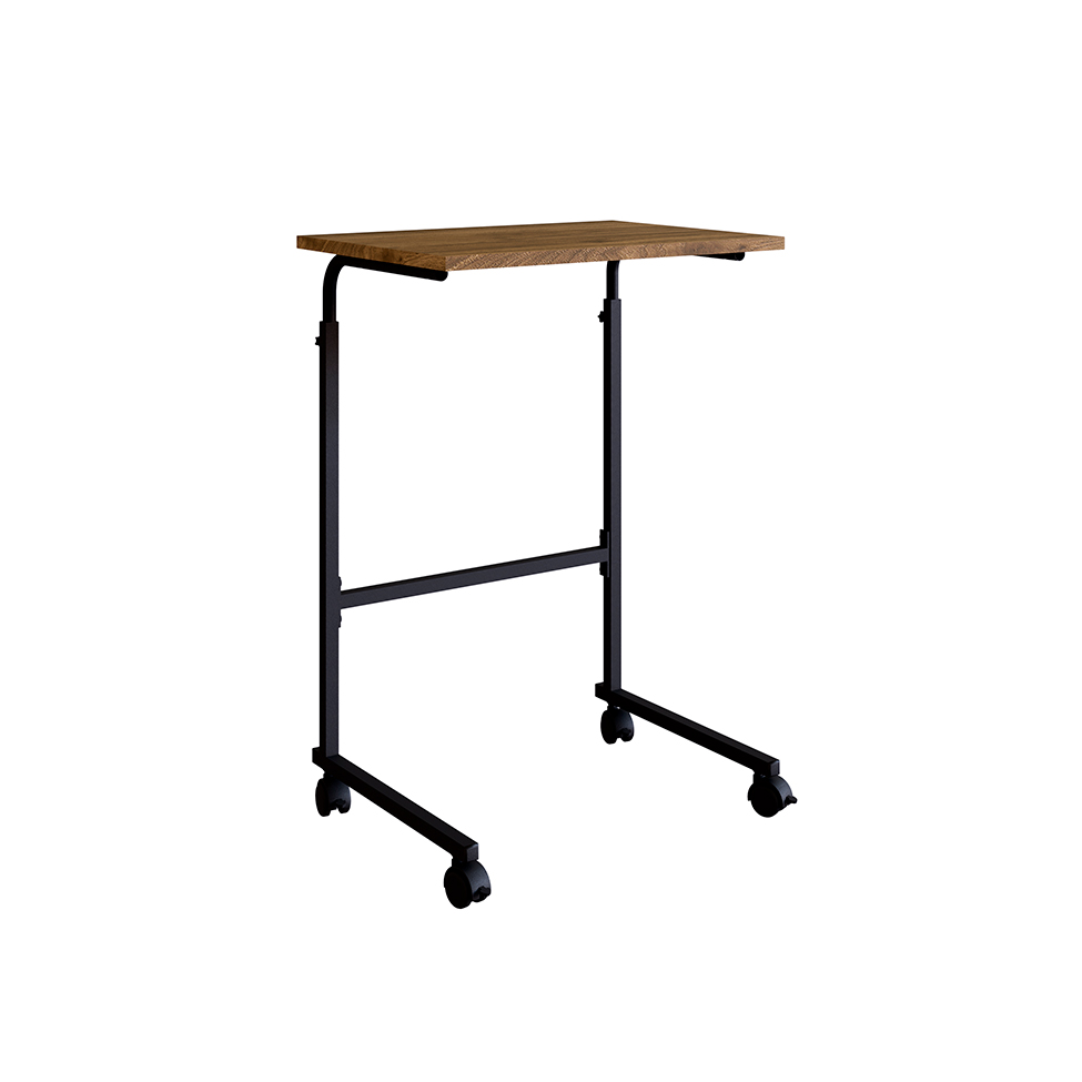 Mesa de Apoio para Notebook Regulável Steel Wood Noce Oro e Preta