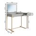 Penteadeira 91 cm Com Espelho Basculante 1 GV P1040 Champagne Arenas PP Milani Store