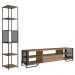 Rack 1 Gaveta Estante Com Prateleira Industrial 17X23 Mell Preto PP