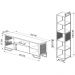 Rack 1 Gaveta Estante Com Prateleira Industrial 17X23 Preto Mell PP