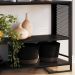 Rack 180 Cm 2 PT Aparador 130 Cm Industrial 27X21 Preto PP