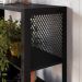 Rack 180 Cm Gaveta Aparador 130 Cm Industrial 17X21 Preto Mell PP