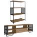 Rack 180 Cm Gaveta Estante 77 Cm Industrial 17X24 Mell Preto PP
