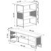 Rack 180 Cm Gaveta Estante 77 Cm Industrial 17X24 Preto Mell PP