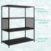 Rack 180 Cm Gaveta Estante 77 Cm Industrial 17X24 Preto Mell PP