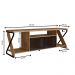 Rack Industrial 160cm Tv 60 com LED P1033 Mell PP Milani Store