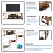 Rack Industrial 160cm Tv 60 com LED P1033 Mell PP Milani Store