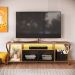 Rack Industrial 160cm Tv 60 com LED P1033 Mell PP Milani Store