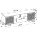 Rack Industrial 180 Cm 2 PT Com Tela Em Metal 1027 Preto Mell PP