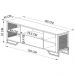 Rack Industrial 180 Cm Gaveta E Tela Em Metal 1017 Preto Mell PP