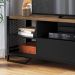 Rack Industrial 180 Cm Gaveta E Tela Em Metal 1017 Preto Mell PP