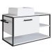 Armário Gabinete Para Banheiro Suspenso 80x41x46cm Branco P1007 Basculante