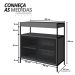 Armário Gabinete para Banheiro Industrial com Portas de Metal sem Cuba Grafite