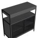 Armário Gabinete para Banheiro Industrial com Portas de Metal sem Cuba Grafite