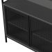 Armário Gabinete para Banheiro Industrial com Portas de Metal sem Cuba Grafite