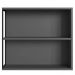 Armário Para Banheiro Com Espelho 60x15x53cm P1015 Preto Grafite Placa e Ponto