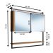 Armario Espelheira 80 cm Com Toalheiro P1043 Mell PP Milani Store