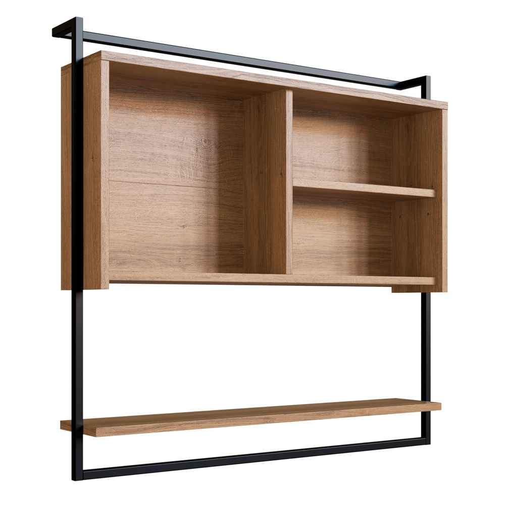 Armario Espelheira 80 cm Com Toalheiro P1043 Mell PP Milani Store