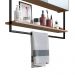 Armario Espelheira 80 cm Com Toalheiro P1043 Mell PP Milani Store