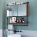 Armario Espelheira 80 cm Com Toalheiro P1043 Mell PP Milani Store