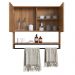 Armario Espelheira Suspenso 80 cm 2 Portas e Toalheiro P1041 Mell PP Milani Store