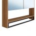 Armario Espelheira Suspenso 80 cm 2 Portas e Toalheiro P1041 Mell PP Milani Store