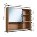 Armario Espelheira Suspenso 80cm 1 Porta P1042 Mell PP Milani Store