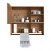 Armario Espelheira Suspenso 80cm 1 Porta P1042 Mell PP Milani Store