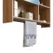 Armario Espelheira Suspenso 80cm 1 Porta P1042 Mell PP Milani Store