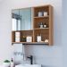 Armario Espelheira Suspenso 80cm 1 Porta P1042 Mell PP Milani Store