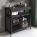 Armario Gabinete Industrial Banheiro P1038 Grafite PP Milani Store