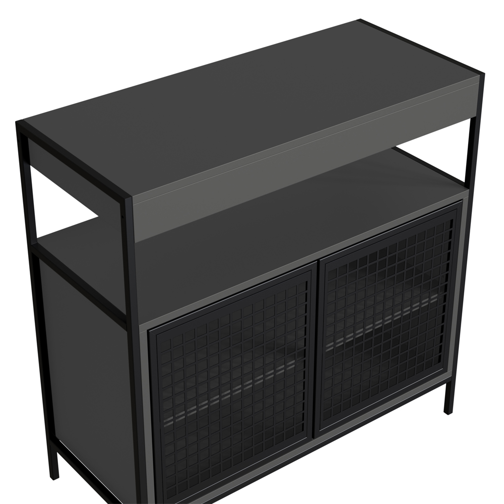 Armario Gabinete Industrial Banheiro P1038 Grafite PP Milani Store
