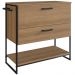 Balcão Gabinete Para Banheiro 80x37x79cm P1028 Mel Placa e Ponto
