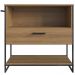 Balcão Gabinete Para Banheiro 80x37x79cm P1028 Mel Placa e Ponto