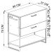Balcão Gabinete Para Banheiro 80x37x79cm P1028 Mel Placa e Ponto