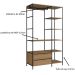 Closet Industrial com Estrutura Metálica Preto / Mel