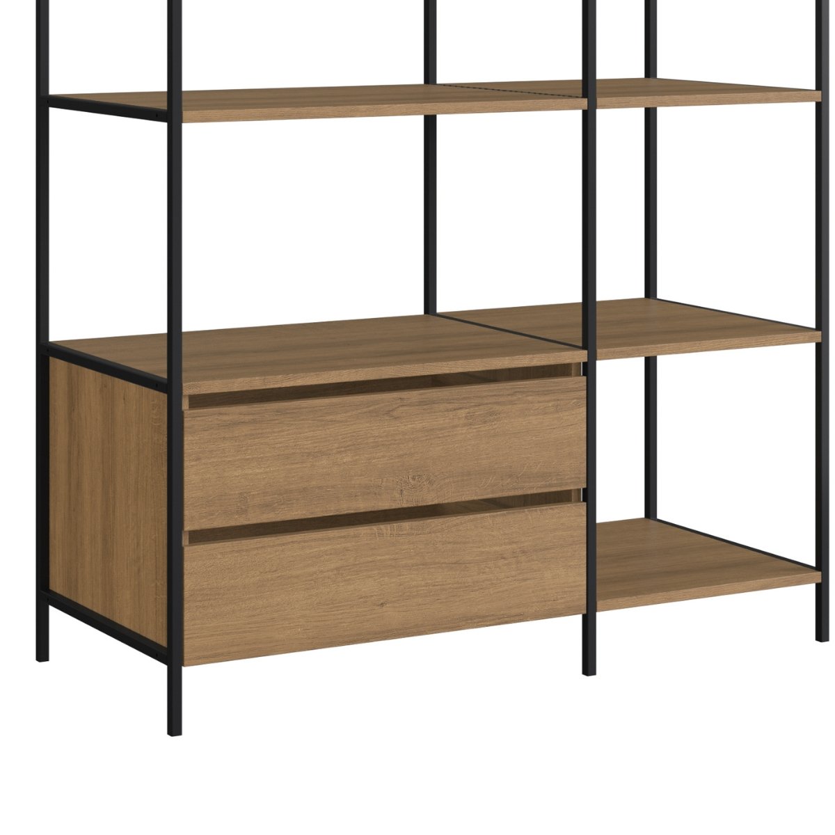 Closet Industrial com Estrutura Metálica Preto / Mel