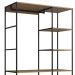 Closet Industrial com Estrutura Metálica Preto / Mel