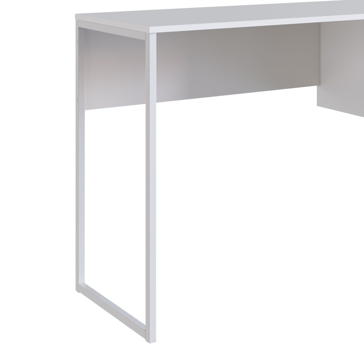 Escrivaninha Mesa de Computador Industrial 2 Gavetas Branco