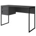 Escrivaninha Mesa de Computador Industrial 2 Gavetas Grafite