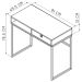 Escrivaninha Mesa de Computador Industrial com Gaveta e Nicho Mel