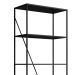 Estante Industrial com 2 Portas e Estrutura Metálica Preto