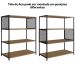 Estante Industrial e Aparador Com 3 Prateleiras Mel