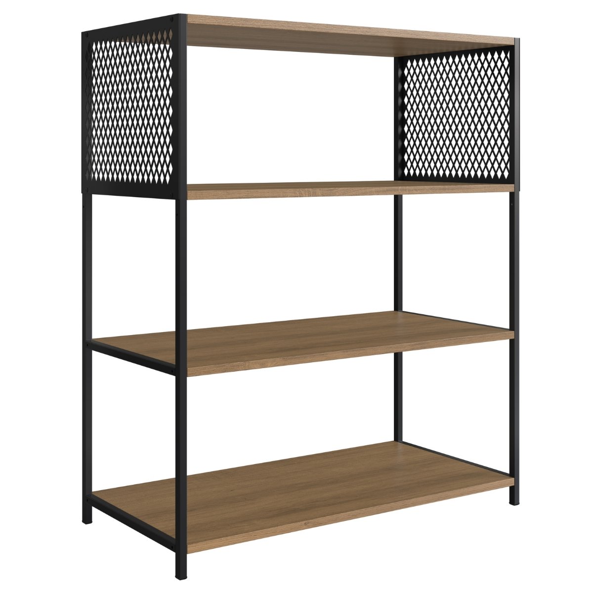 Estante Industrial e Aparador Com 3 Prateleiras Mel