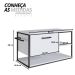 Gabinete para Banheiro Industrial Suspenso com Porta Basculante Branco