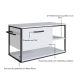 Gabinete para Banheiro Industrial Suspenso com Porta Basculante Branco