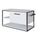 Gabinete para Banheiro Industrial Suspenso com Porta Basculante Branco
