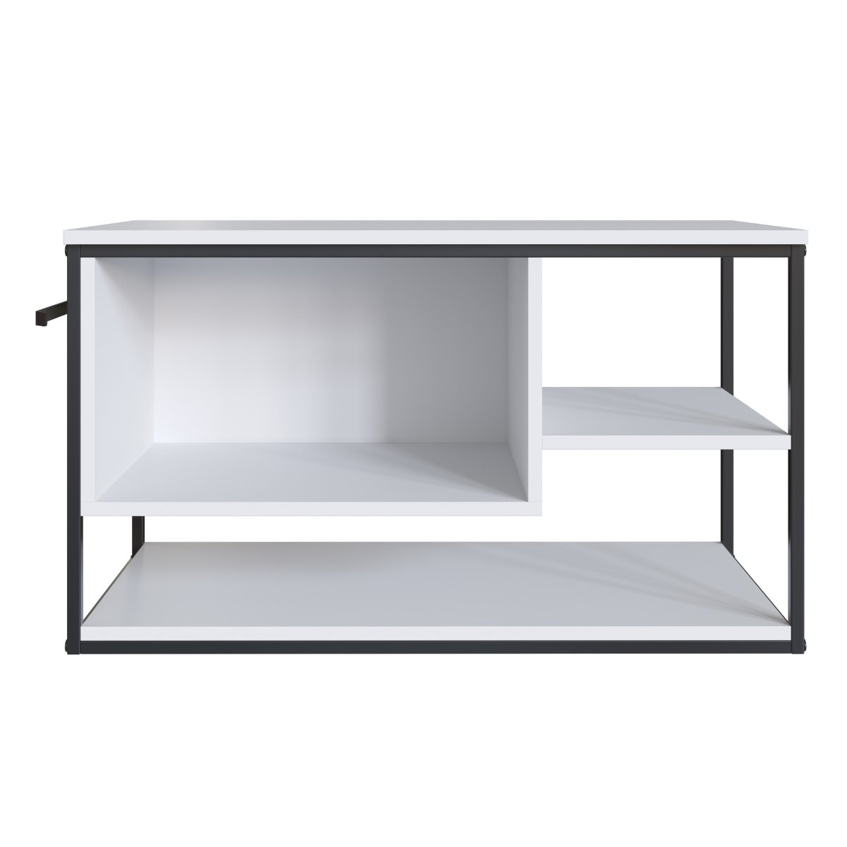 Gabinete para Banheiro Industrial Suspenso com Porta Basculante Branco